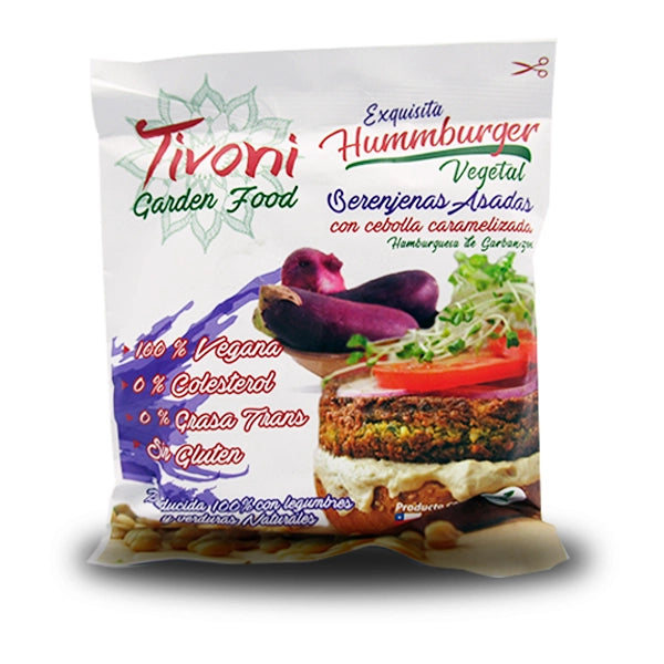 HAMBURGUESA CON BERENJENAS ASADAS TIVONI 100 GRS  48 UNIDS