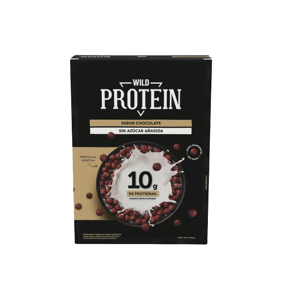 WILD PROTEIN CEREAL CHOCOLATE 280 GRS 12 UNIDS
