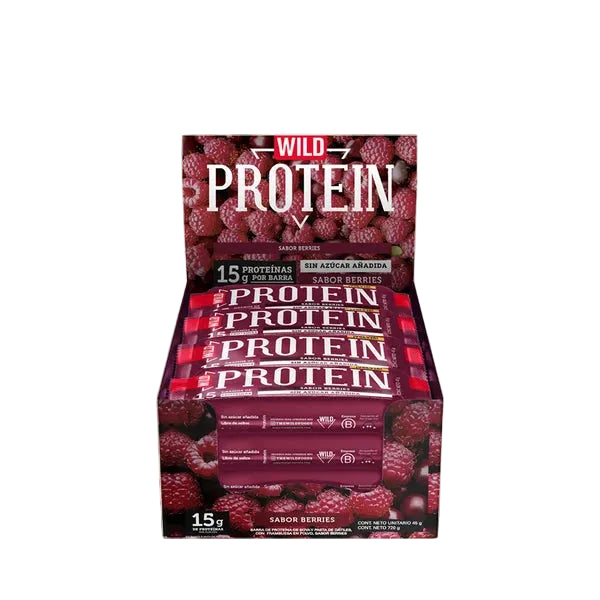 BARRA WILD PROTEIN BERRIES 16 UNIDS 45 GRS WILD FOODS