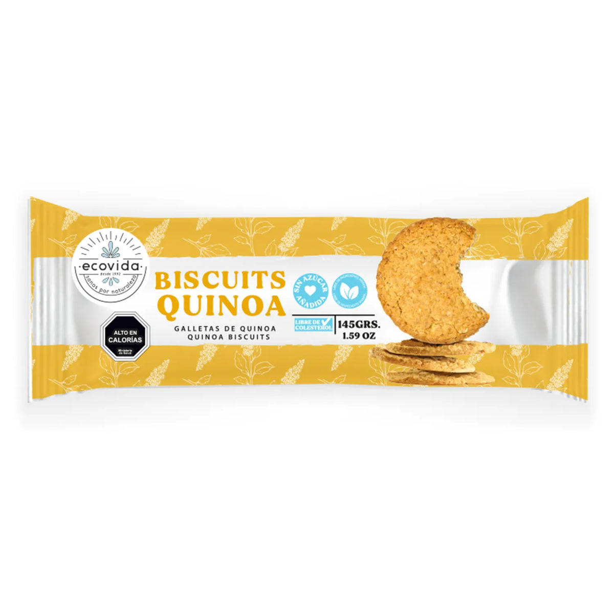 BISCUIT DE QUINOA ECOVIDA 24 UNIDS 145 GRS
