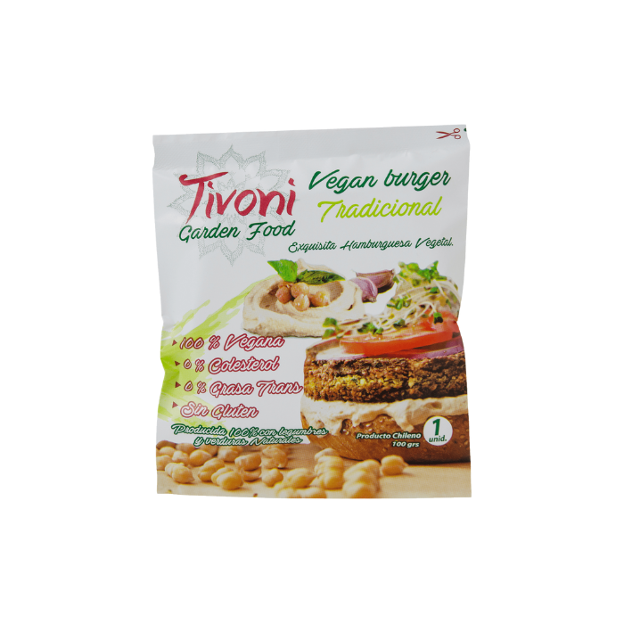 HAMBURGUESA TRADICIONAL TIVONI 100 GRS 48 UNIDS