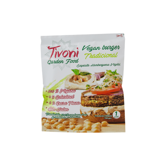 HAMBURGUESA TRADICIONAL TIVONI 100 GRS 48 UNIDS