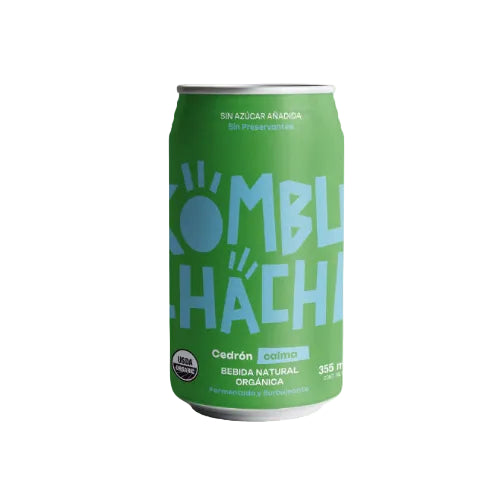 KOMBUCHACHA CERO CEDRÓN LATA 350 ML 24 UNIDS