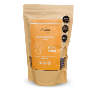 CHIPS CHOCOLATE ANDINO 60% CACAO 500 GRS
