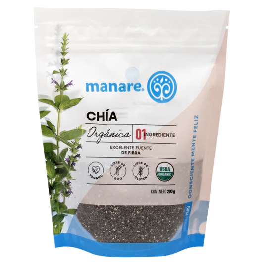 CHIA ORGÁNICA MANARE 200 GRS 4 UNIDS
