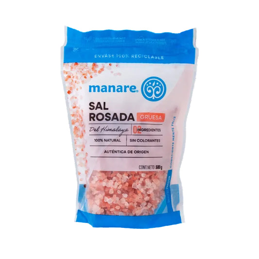 SAL ROSADA DEL HIMALAYA FINA MANARE 500 GRS  12 UNIDS