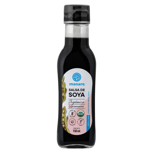 SALSA DE SOYA ORGÁNICA MANARE 150 ML 12 UNIDS