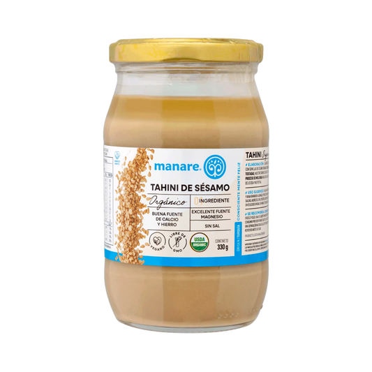 TAHINI ORGÁNICO MANARE 330 GRS 6 UNIDS