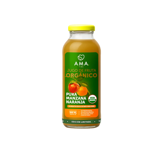 JUGO AMA MANZANA NARANJA ORGÁNICO 300 ML 12 UNIDS