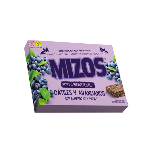 BARRITA NATURAL ARÁNDANO MIZOS 35 GRS 4 UNIDS