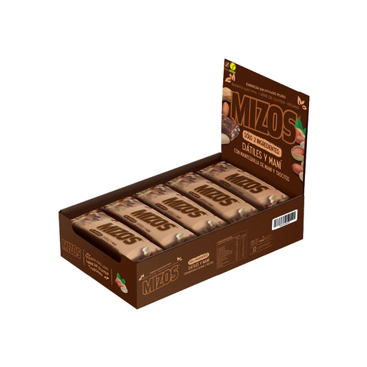 BARRITA NATURAL MANí MIZOS 35 GRS 18 UNIDS