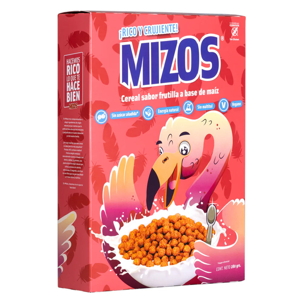 CEREAL MIZOS FRUTILLA 280 GRS 10 UNIDS