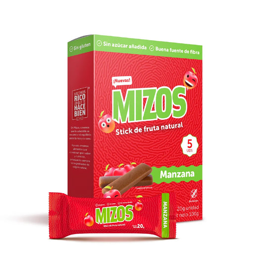 STICK DE MANZANA MIZOS 20 GRS 5 UNIDS