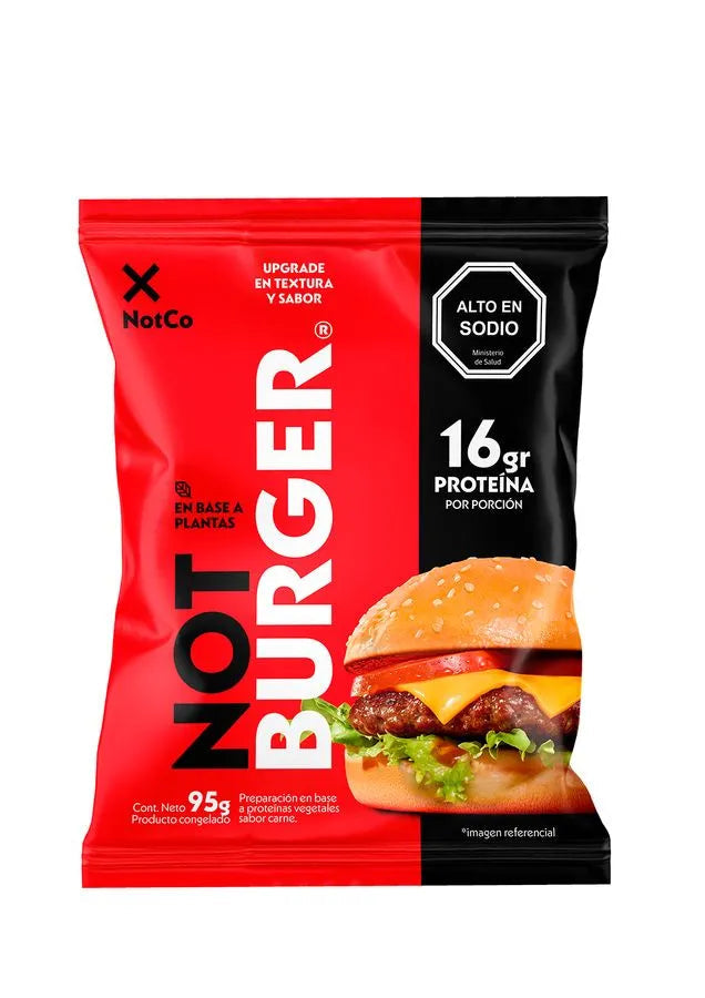 HAMBURGUESA NOTCO NOT BURGER XL 150 GRS 40 UNID