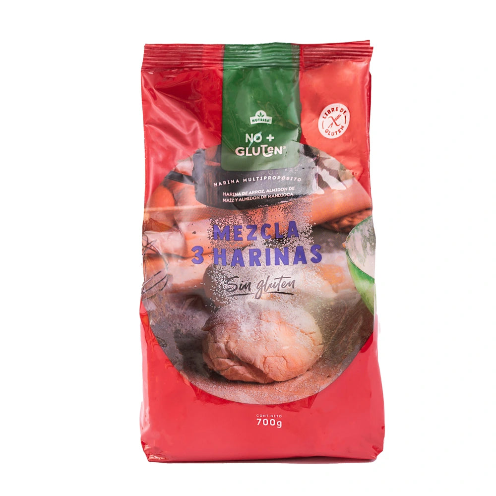 PREMEZCLA 3 HARINAS NUTRISA 700 GRS 12 UNIDS