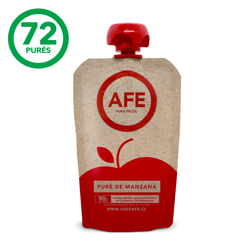 COMPOTA 100% AFE MANZANA 90 GRS 24 UNIDS
