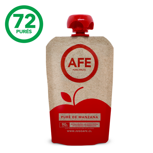 COMPOTA 100% AFE MANZANA 90 GRS 24 UNIDS