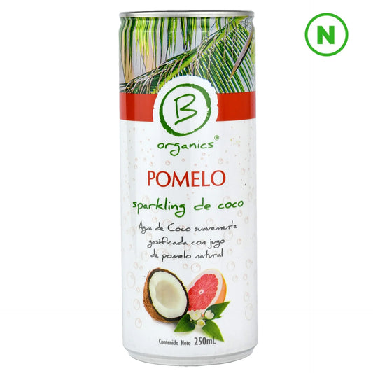 SPARKLING DE COCO POMELO BE ORGANICS 250 ML 24 UNIDS