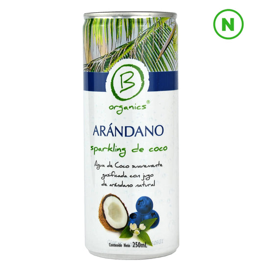 SPARKLING DE COCO ARÁNDANO BE ORGANICS 250 ML 24 UNIDS