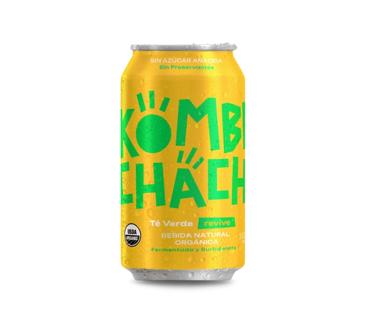 KOMBUCHACHA CERO TE VERDE LATA 350 ML 24 UNIDS