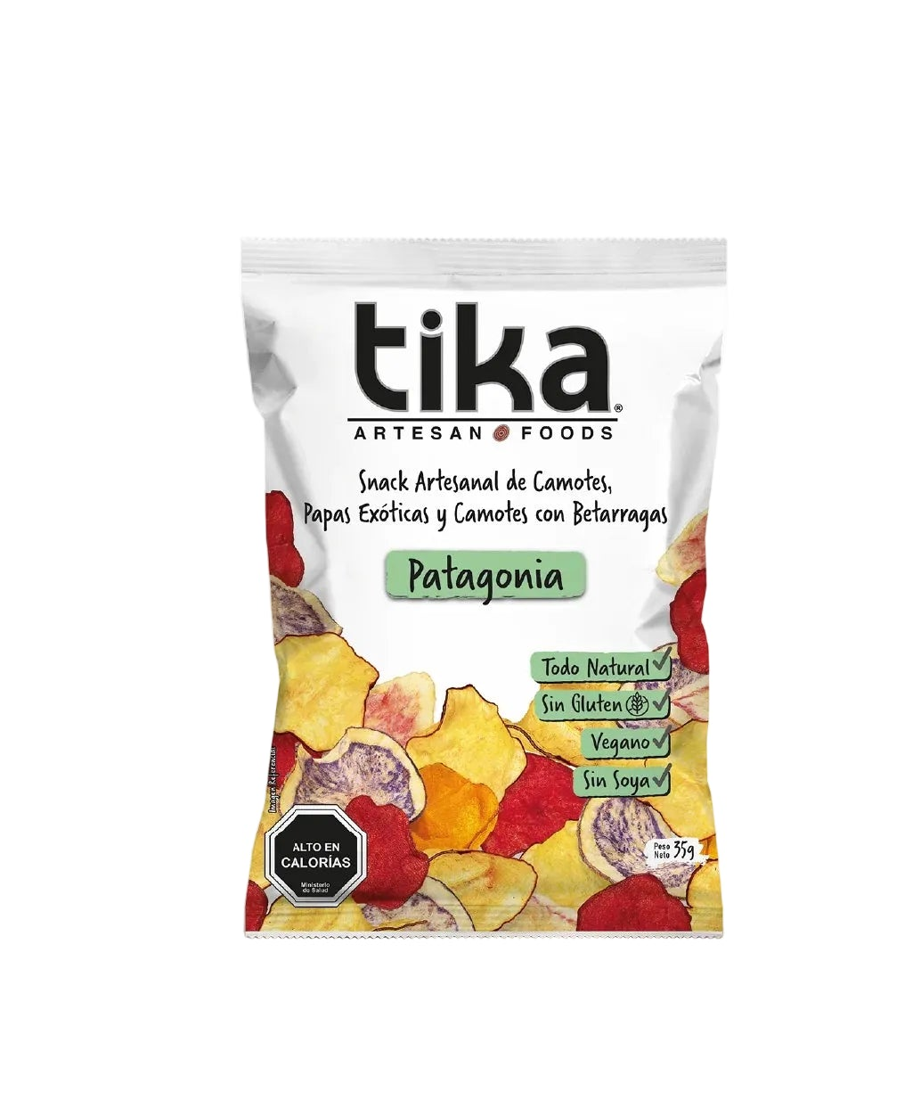 TIKA ARTESAN CHIPS PATAGONIA 35 GRS 15 UNIDS