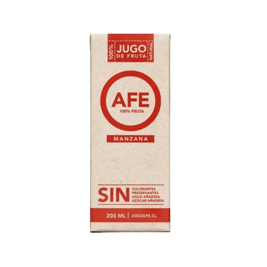 JUGO AFE MANZANA TETRA PACK 200 CC 24 UNIDS