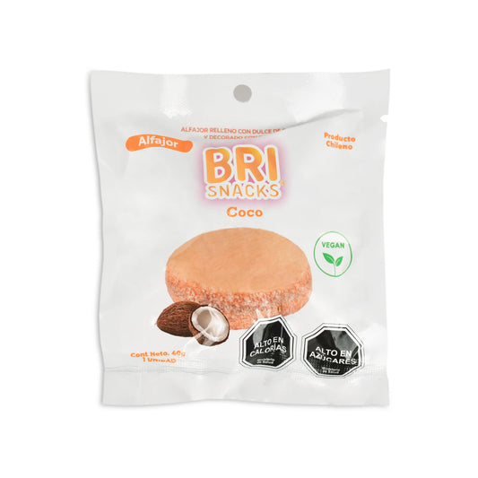 ALFAJOR COCO BRISNACKS 40 GRS 15 UNIDS