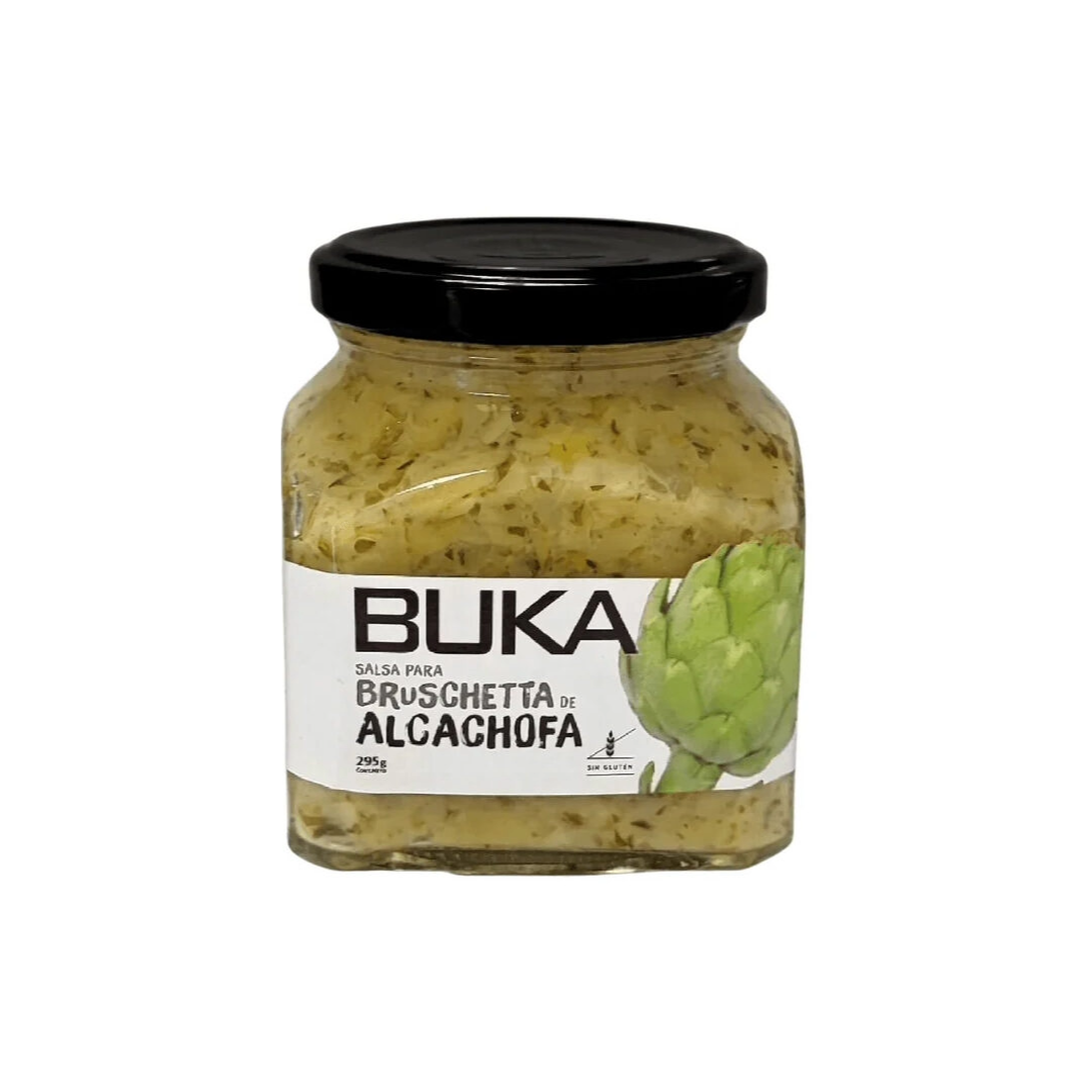 BRUSCHETTA ALCACHOFA BUKA 295 GRS 12 UNIDS