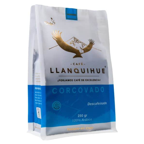 CAFÉ MOLIDO LLANQUIHUE CORCOVADO DESCAFEINADO 250 GRS