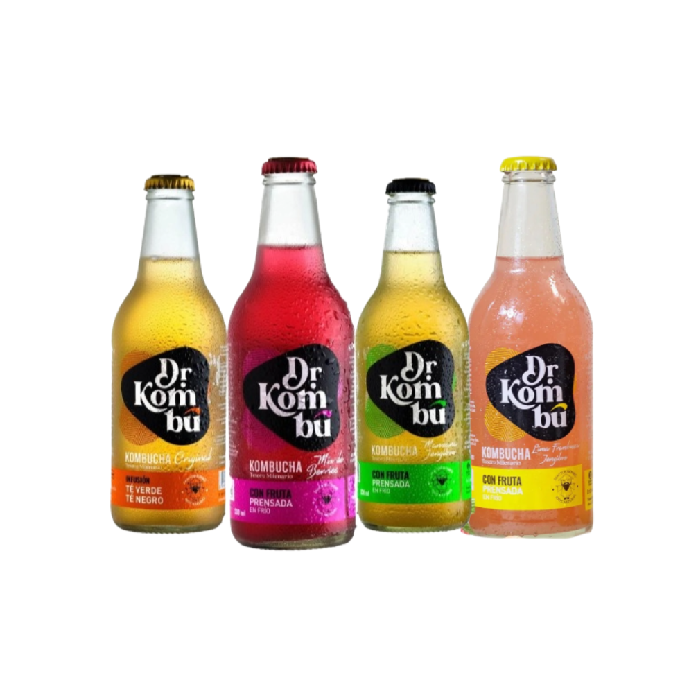 KOMBUCHA SABORES SURTIDO DR KOMBU 330 CC 12 UNIDS
