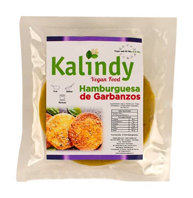 HAMBURGUESA DE GARBANZO KALINDY 10 DISPLAYS