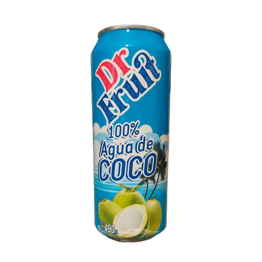 AGUA DE COCO DR FRUIT 6 UNIDS 490 ML