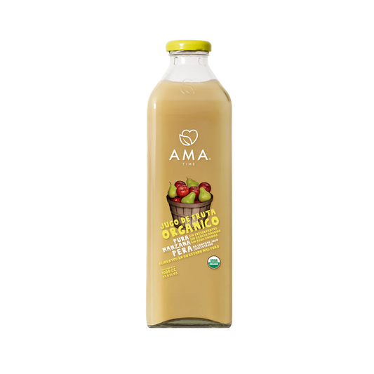 JUGO AMA MANZANA PERA ORGÁNICO 1000 ML 6 UNIDS