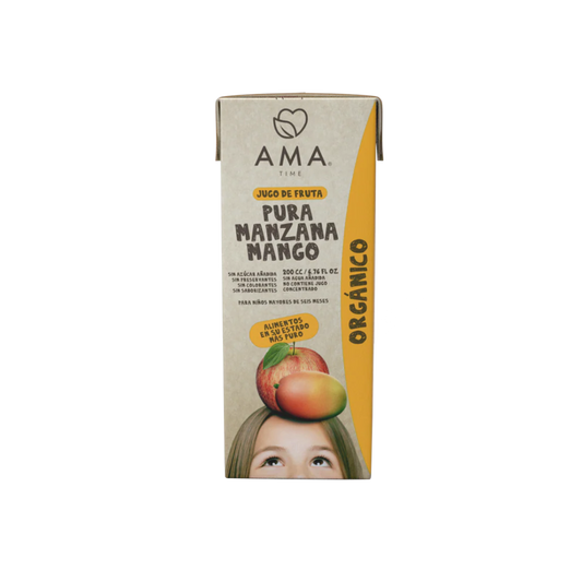 JUGO AMA MANZANA MANGO ORGÁNICO 200 ML 24 UNIDS