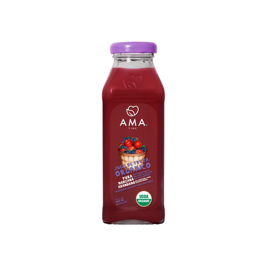 JUGO AMA MANZANA ARÁNDANO ORGÁNICO 300 ML 12 UNIDS