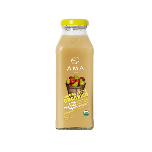 JUGO AMA MANZANA PERA ORGÁNICO 300 ML 12 UNIDS