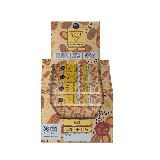 SOUL BAR MANÍ 30 UNIDS 35 GRS