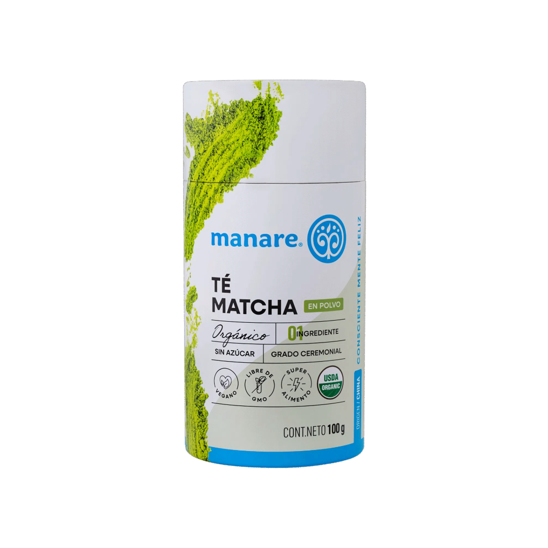 TÉ MATCHA EN POLVO ORGANICO MANARE 100 GRS