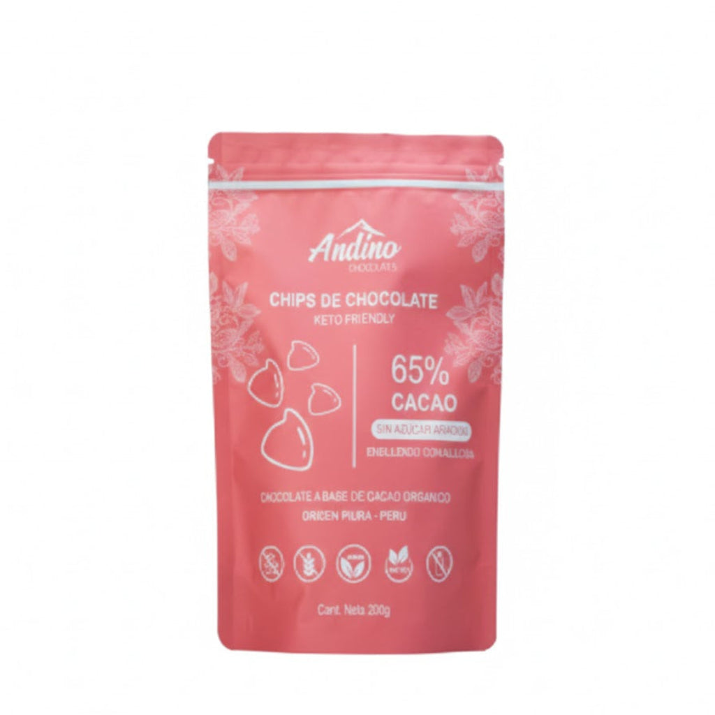 CHIPS ANDINO 65% KETO ALULOSA 200 GRS