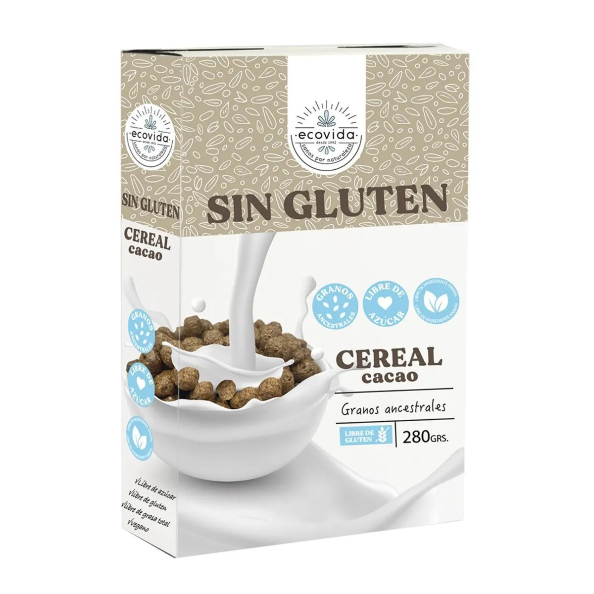 CEREAL CACAO ECOVIDA 10 UNIDS 280 GRS