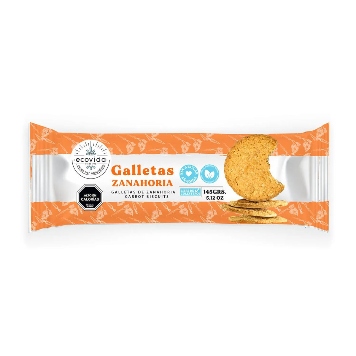 BISCUIT ZANAHORIA ECOVIDA 24 UNIDS 145 GRS