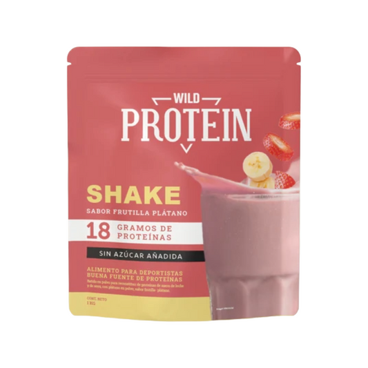 WILD FOODS PROTEIN SHAKE FRUTILLA PLATANO 1 KG
