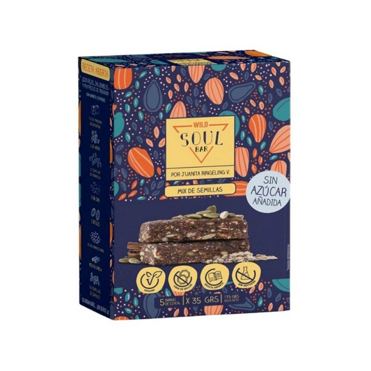 SOUL BAR SEMILLAS ANCESTRALES 5 UNIDS 35 GRS
