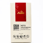MINI BOMBONES 65% CRANBERRIES KETO ALULOSA 30 GRS 10 UNIDS