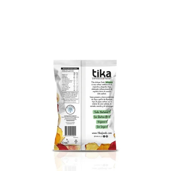 TIKA ARTESAN CHIPS PATAGONIA 35 GRS 15 UNIDS - Imagen 2