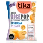 TIKA MINI RICE POP CHEDDAR VEGANO 15 GRS 18 UNIDS