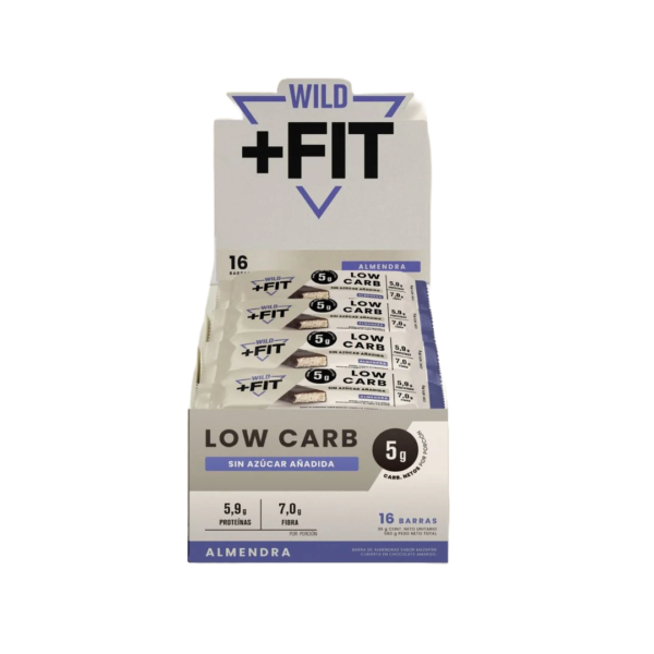 WILD FIT LOW CARB CHOCOLATE ALMENDRA 16 UNIDS 35 GRS