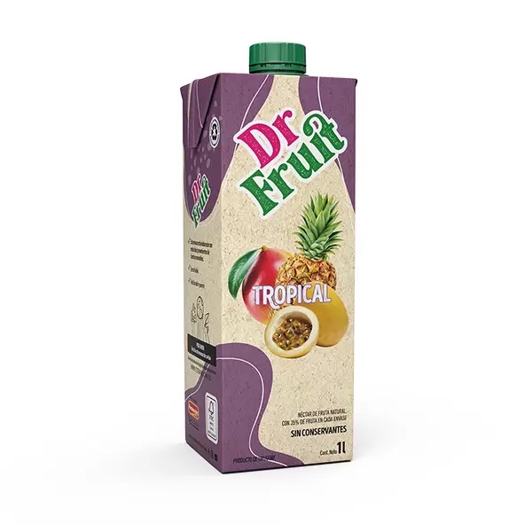 JUGO TROPICAL DR FRUIT 12 UNIDS 1 LITRO